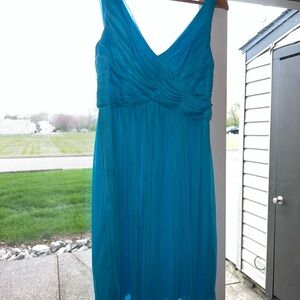 Elegant Blue Sleeveless Dress